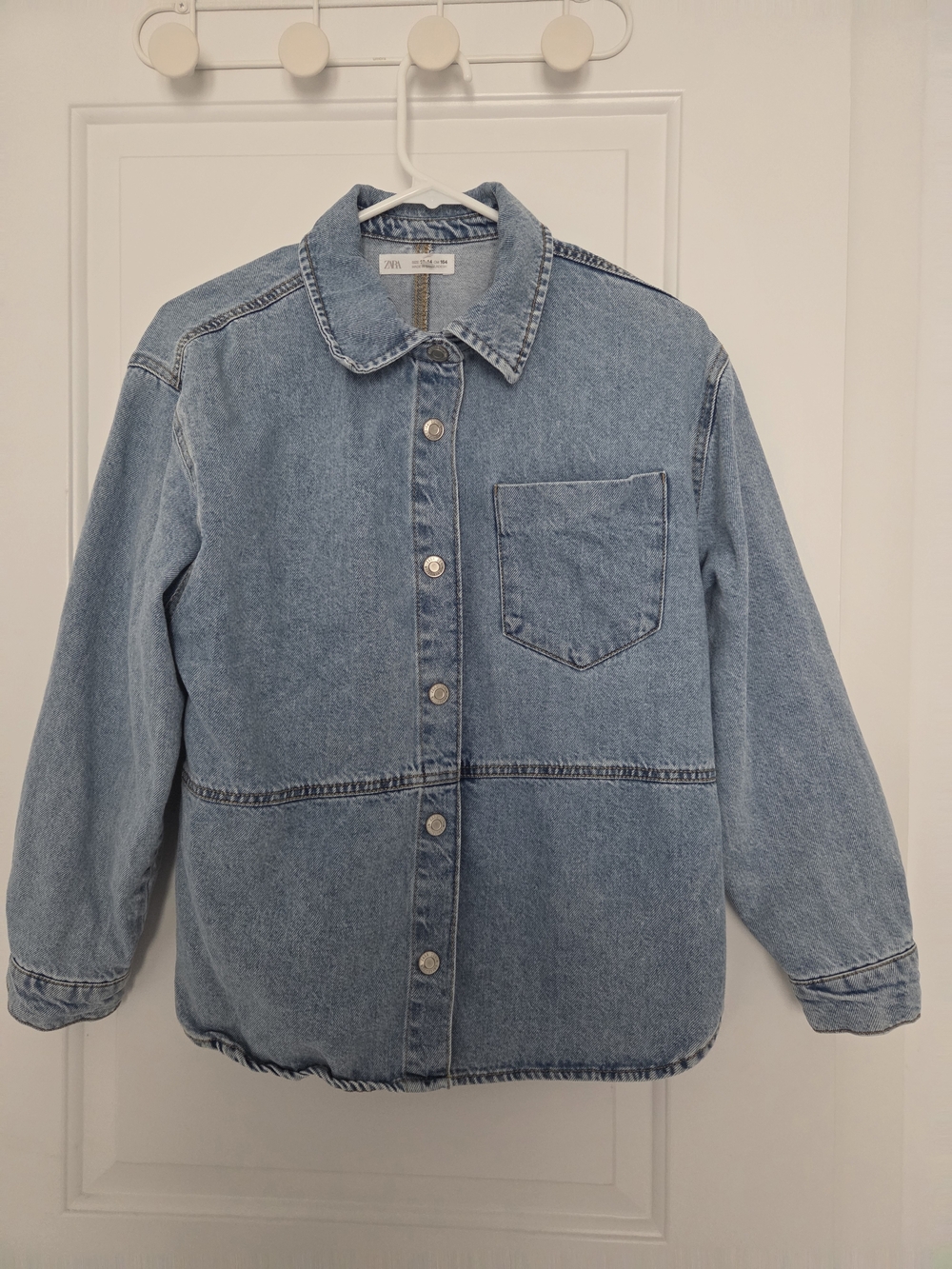 Zara Kids - Light Blue Denim Shirt Jacket - 13-14 Years
